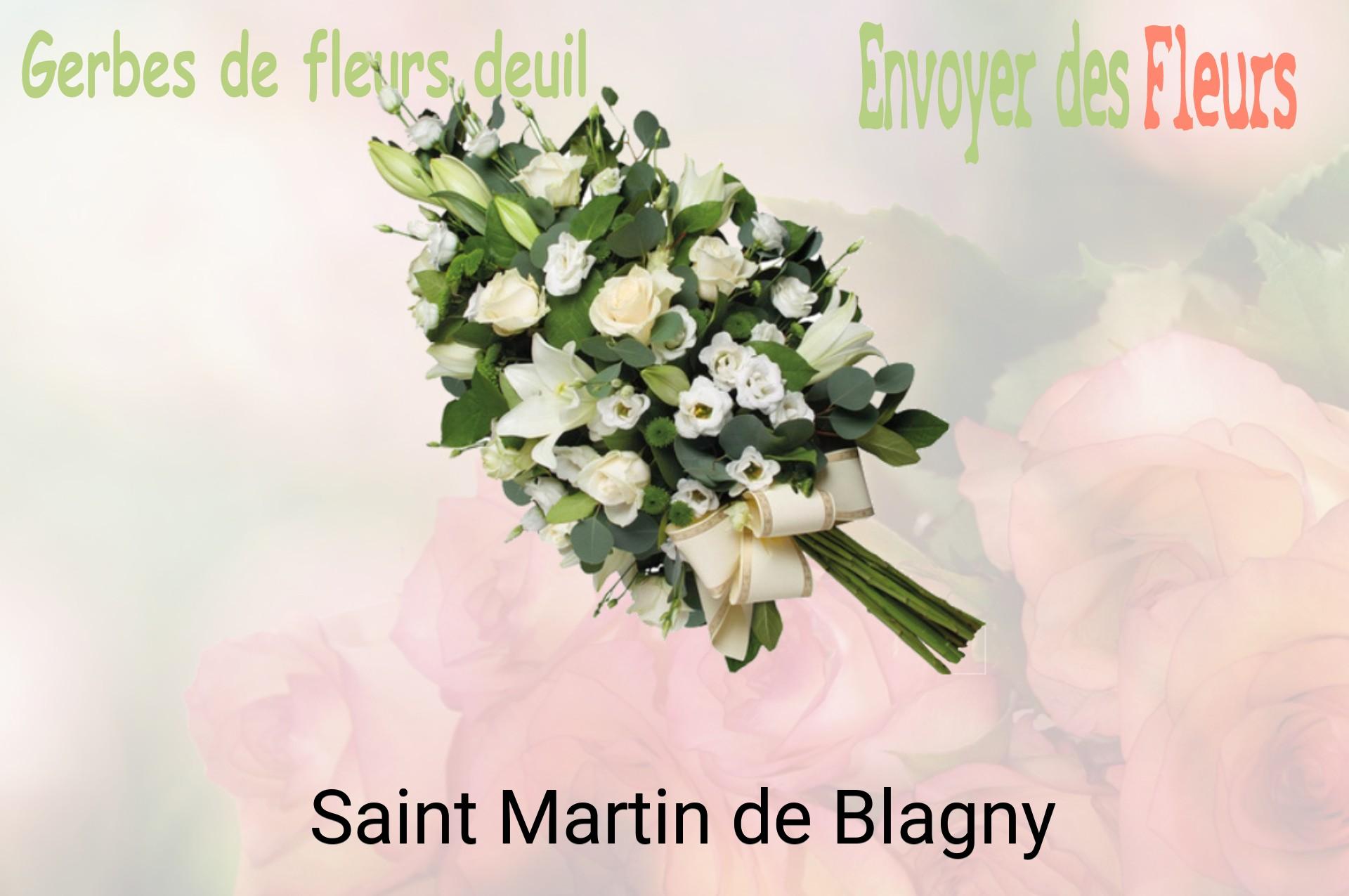 Gerbe de fleurs de deuil livrée à Saint-Martin-de-Blagny